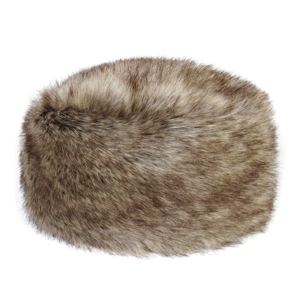 Sombrero Pillbox de piel sintética de Helen Moore - Marrón Claro