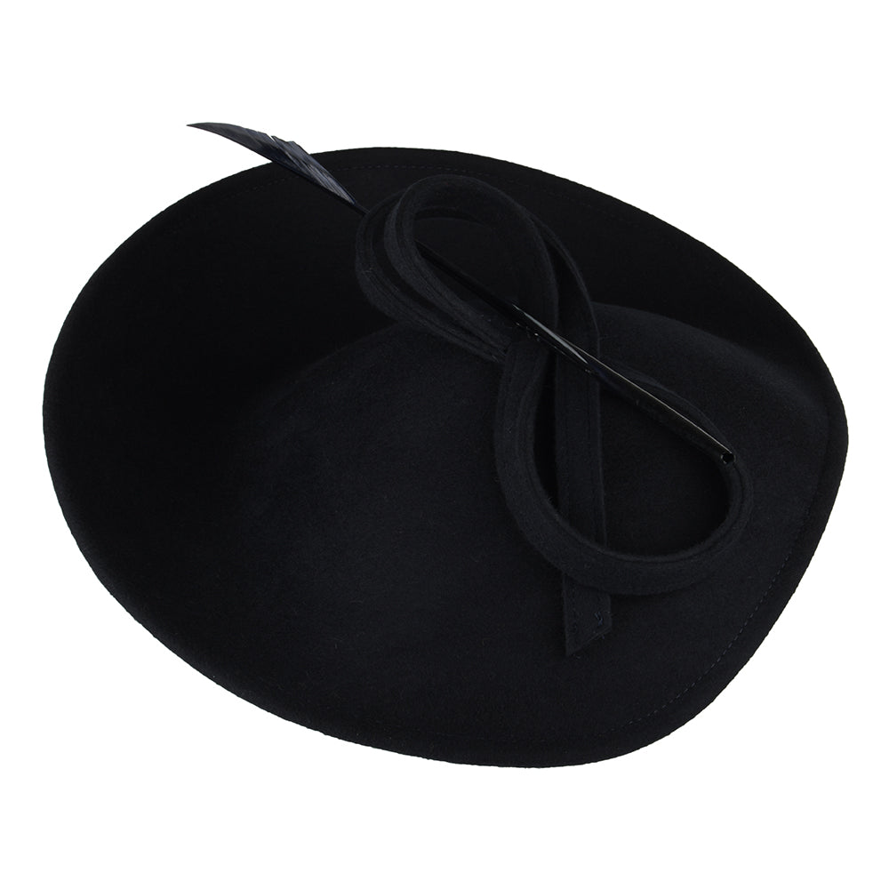 Tocado Athena Disc de lana de Whiteley - Azul Marino