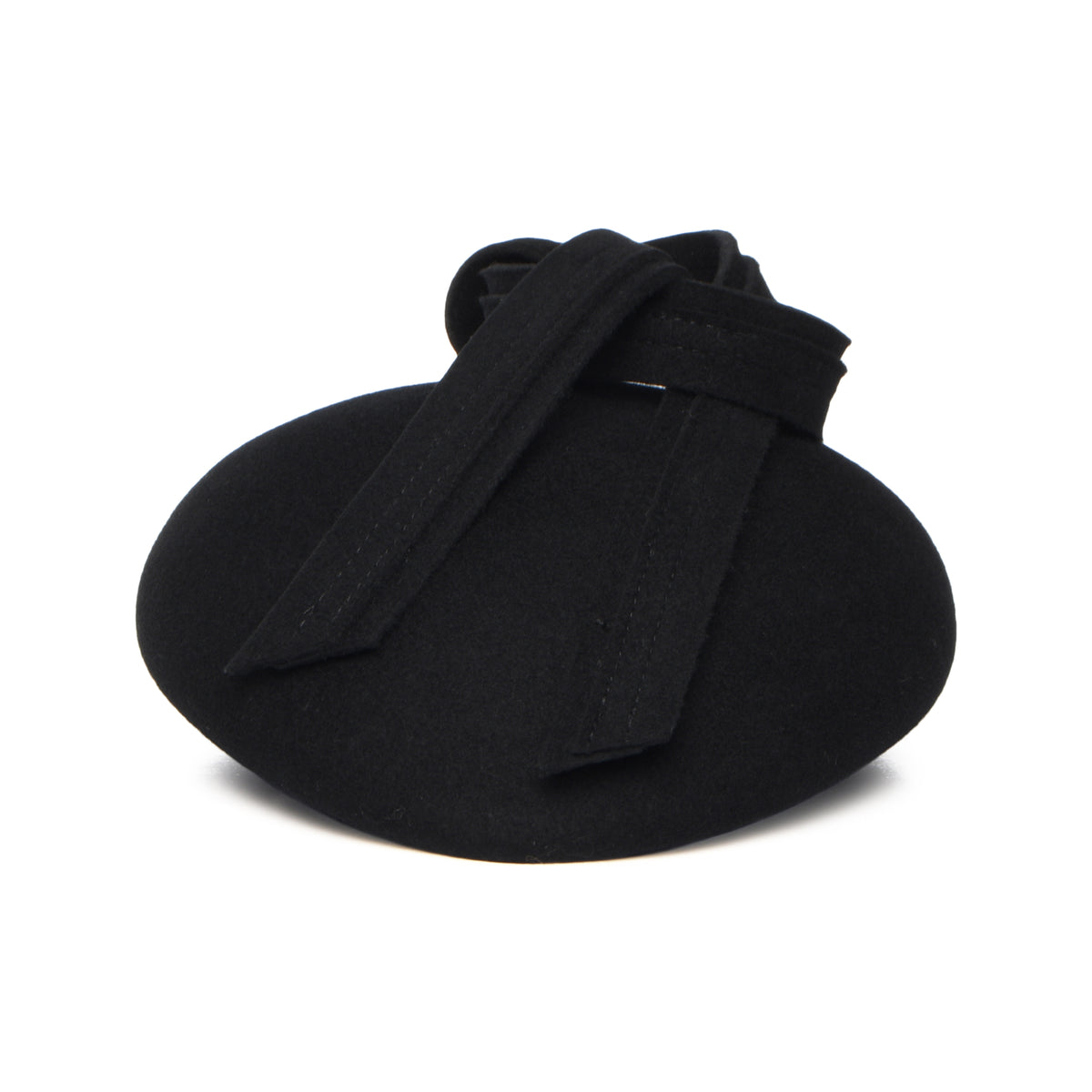 Sombrero Pillbox Rachel de lana de Whiteley - Negro