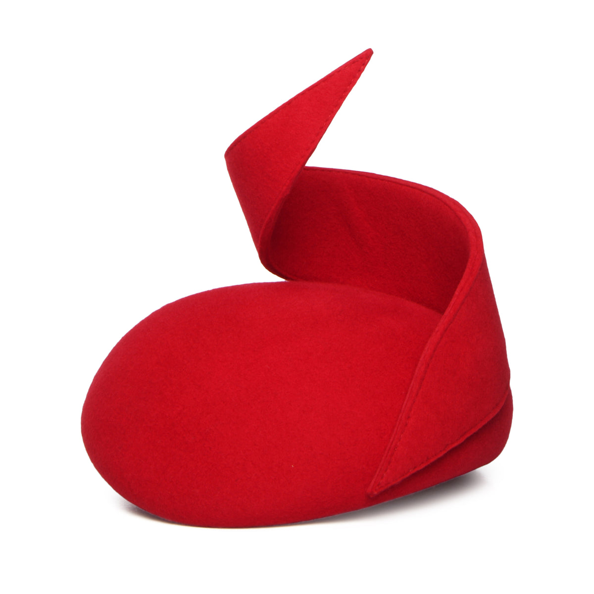 Sombrero Pillbox Scarlett de lana de Whiteley - Rojo