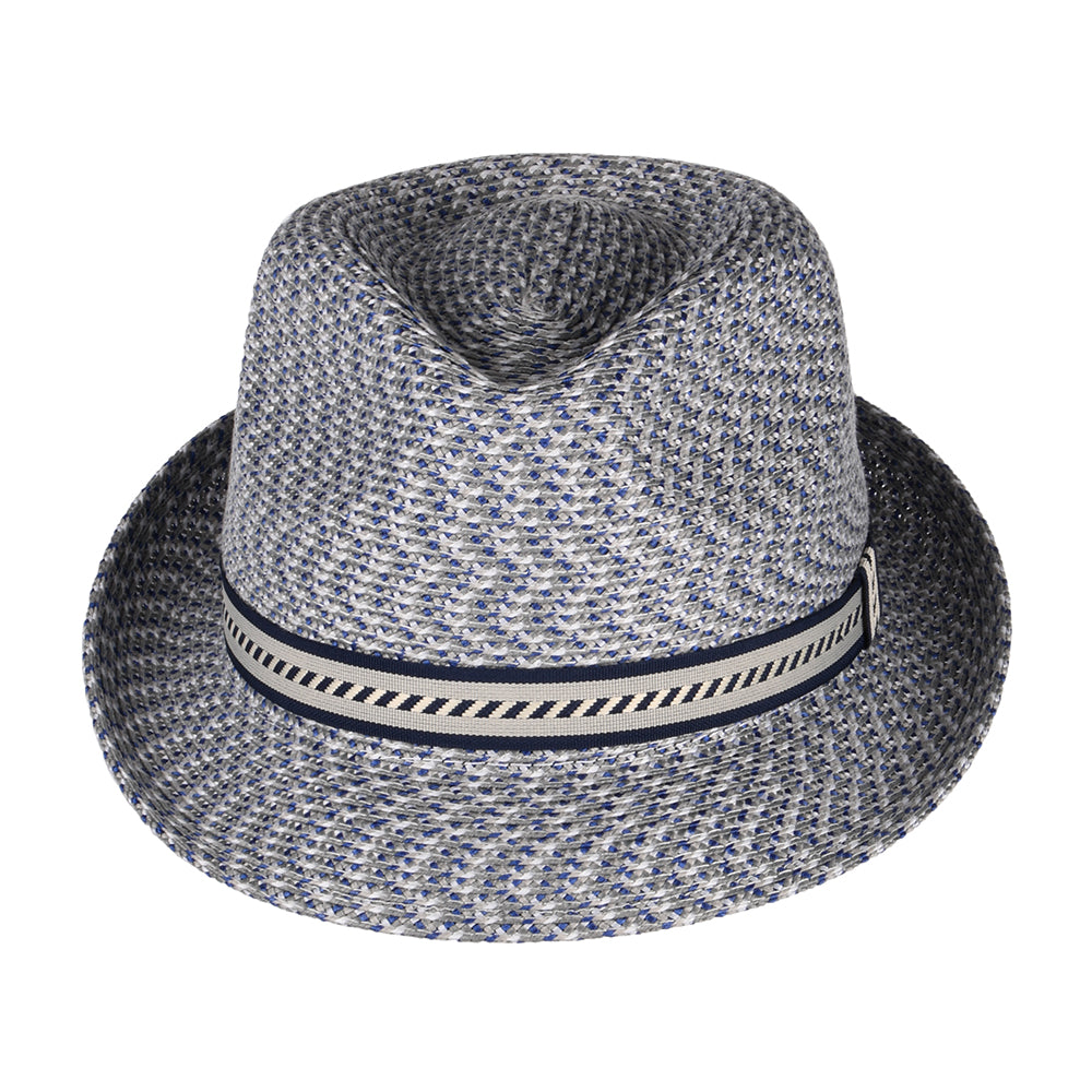 Sombrero Trilby Mannes de Bailey - Azul Marino-Crema
