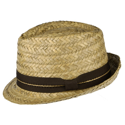 Sombrero Trilby de palm de Dorfman Pacific - Natural