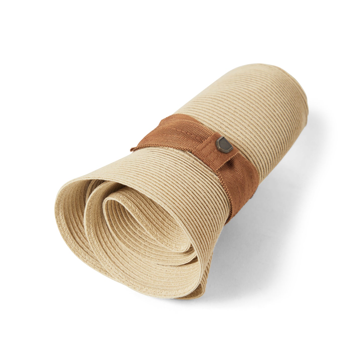 Sombrero Fedora Roma plegable de paja toyo de Brixton - Natural-Bronce