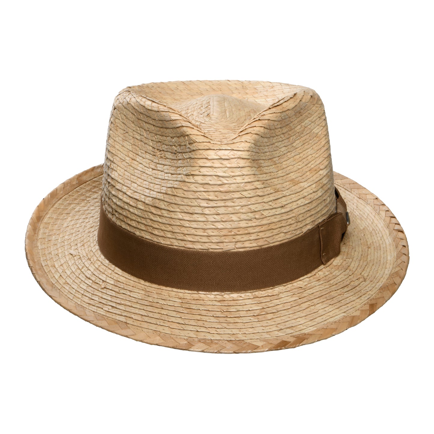 Sombrero Fedora Landon de paja de palmera de Scala - Tostado