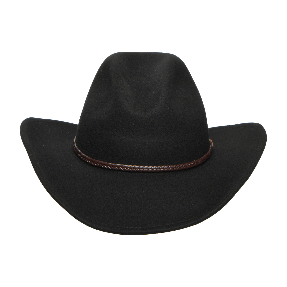 Sombrero Cowboy Oklahoma resistente al agua de fieltro de lana de Stetson - Negro