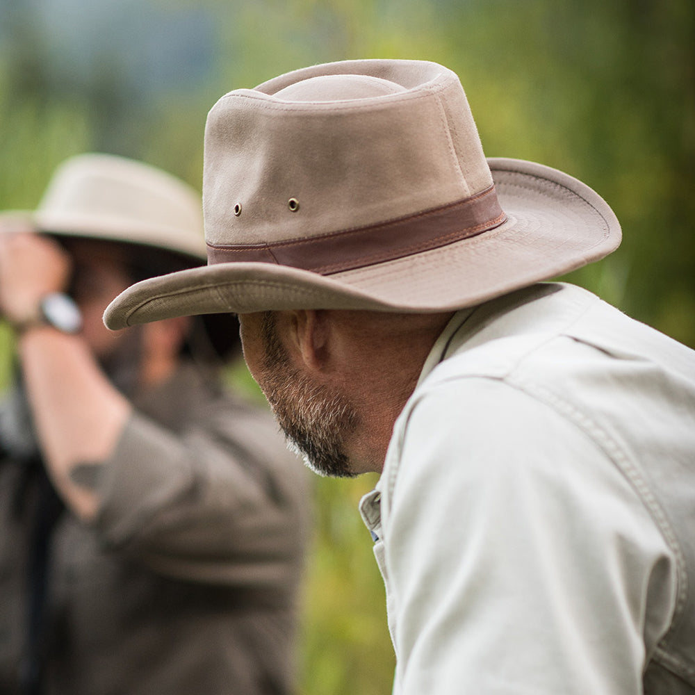 Sombrero Outback de algodón de Dorfman Pacific - Kaki