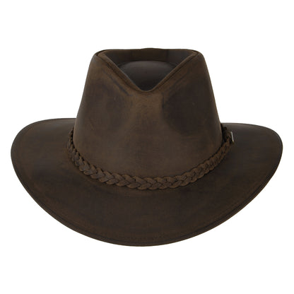 Sombrero Cowboy de buffalo leather de Stetson - Marrón
