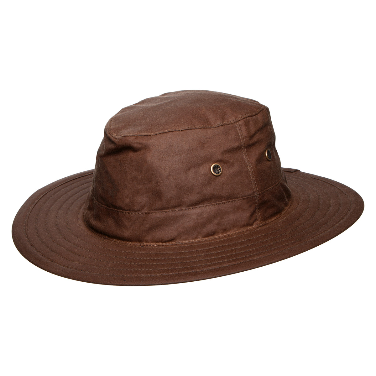 Sombrero Traveller de algodón encerado británico de Failsworth - Café