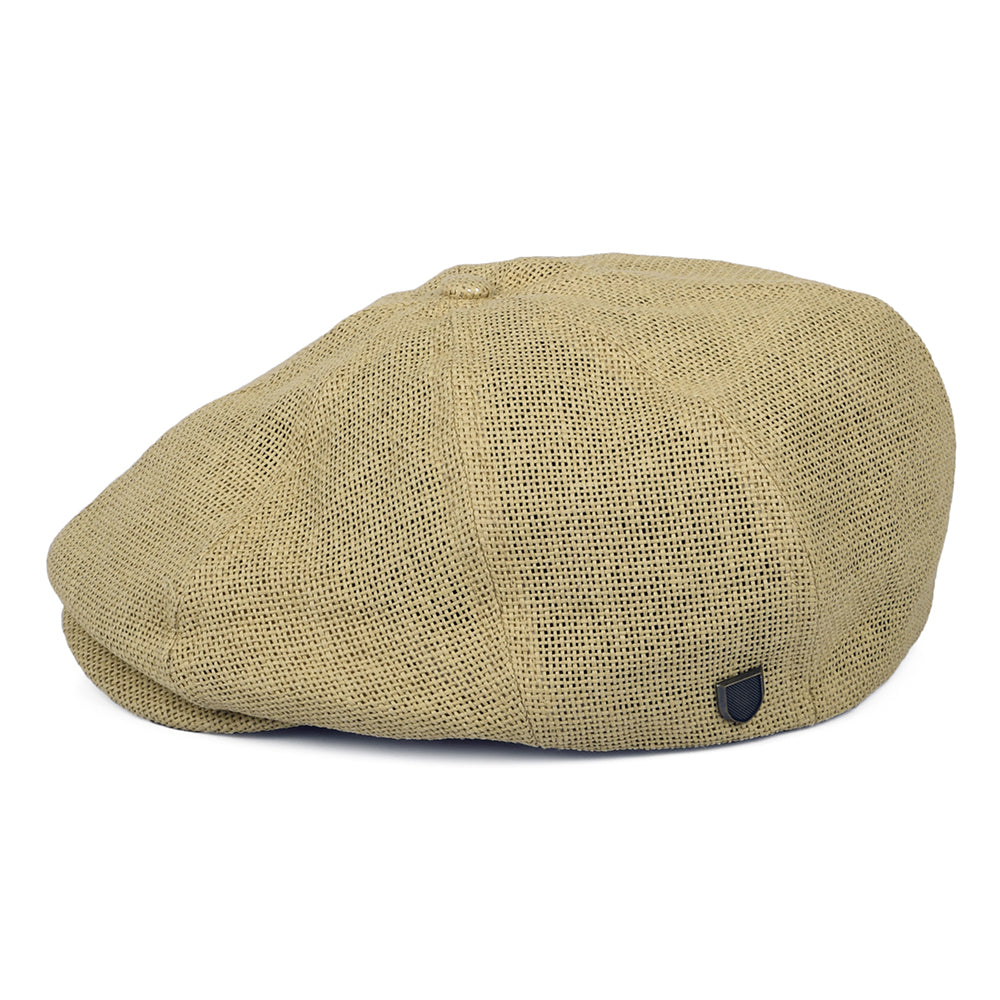Gorra Newsboy Brood Lightweight X Snap de paja de Brixton - Natural