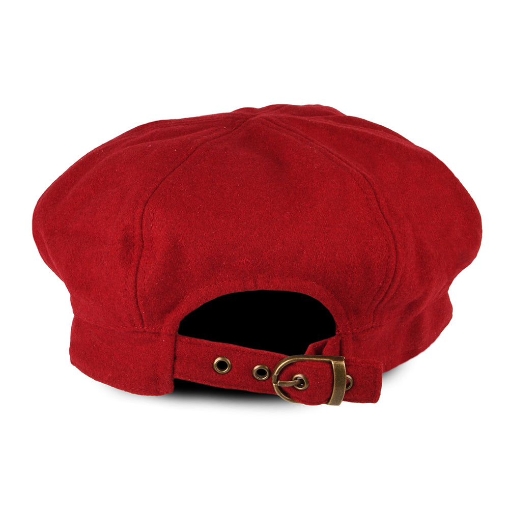 Gorra Baker Boy de mezcla de lana de sur la tête - Rojo