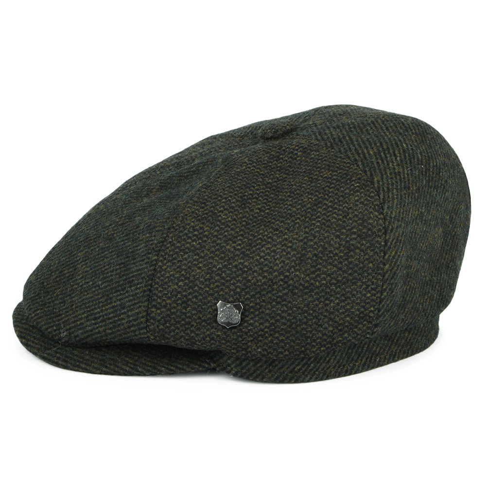 Gorra Newsboy Hudson Mix de mezcla de lana de Failsworth - Loden