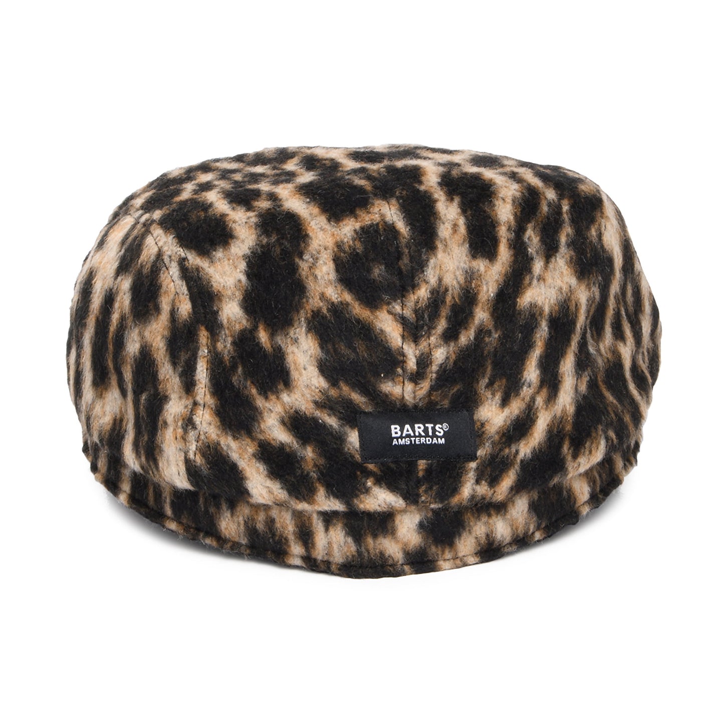 Gorra plana Systa de mezcla de lana Leopardo de Barts - Marrón