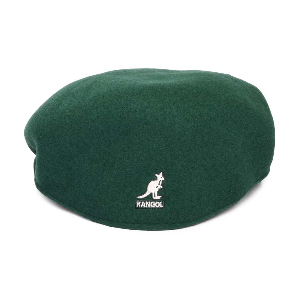 Gorra plana 504 de lana de Kangol - Verde Esmeralda
