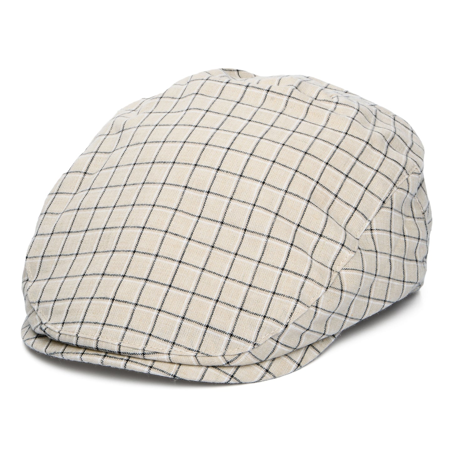 Gorra plana Liam de algodón y lino de Bailey - Beige