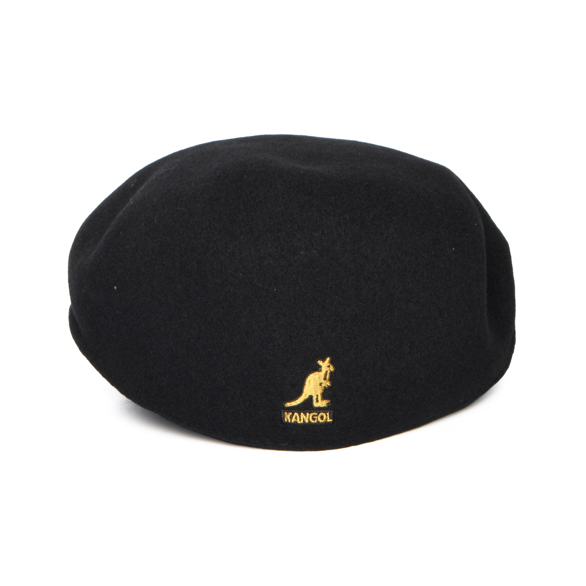 Gorra plana 504 de lana de Kangol - Negro-Dorado