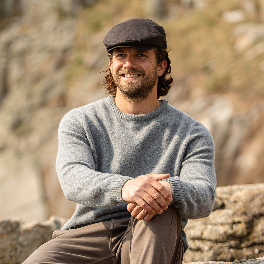 Gorra plana impermeable de Jaxon & James - Marrón