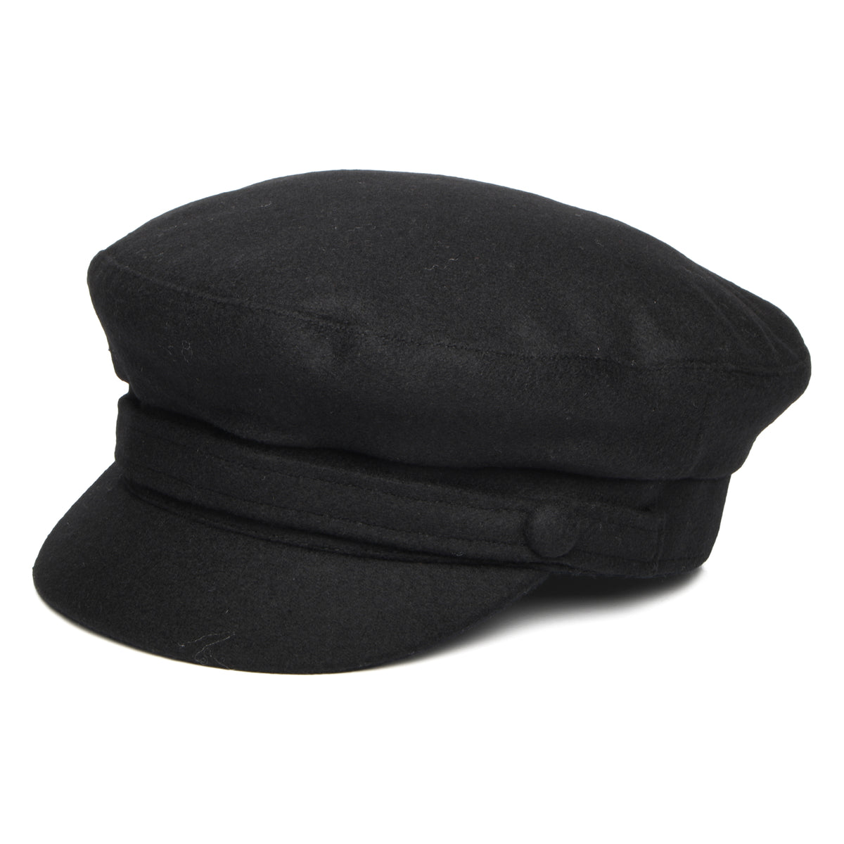 Gorra marinera Breton de Melton Italiano de Failsworth - Negro