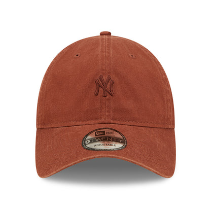 Gorra de béisbol 9TWENTY Mini logotipo de la MLB de los New York Yankees de New Era - Corteza