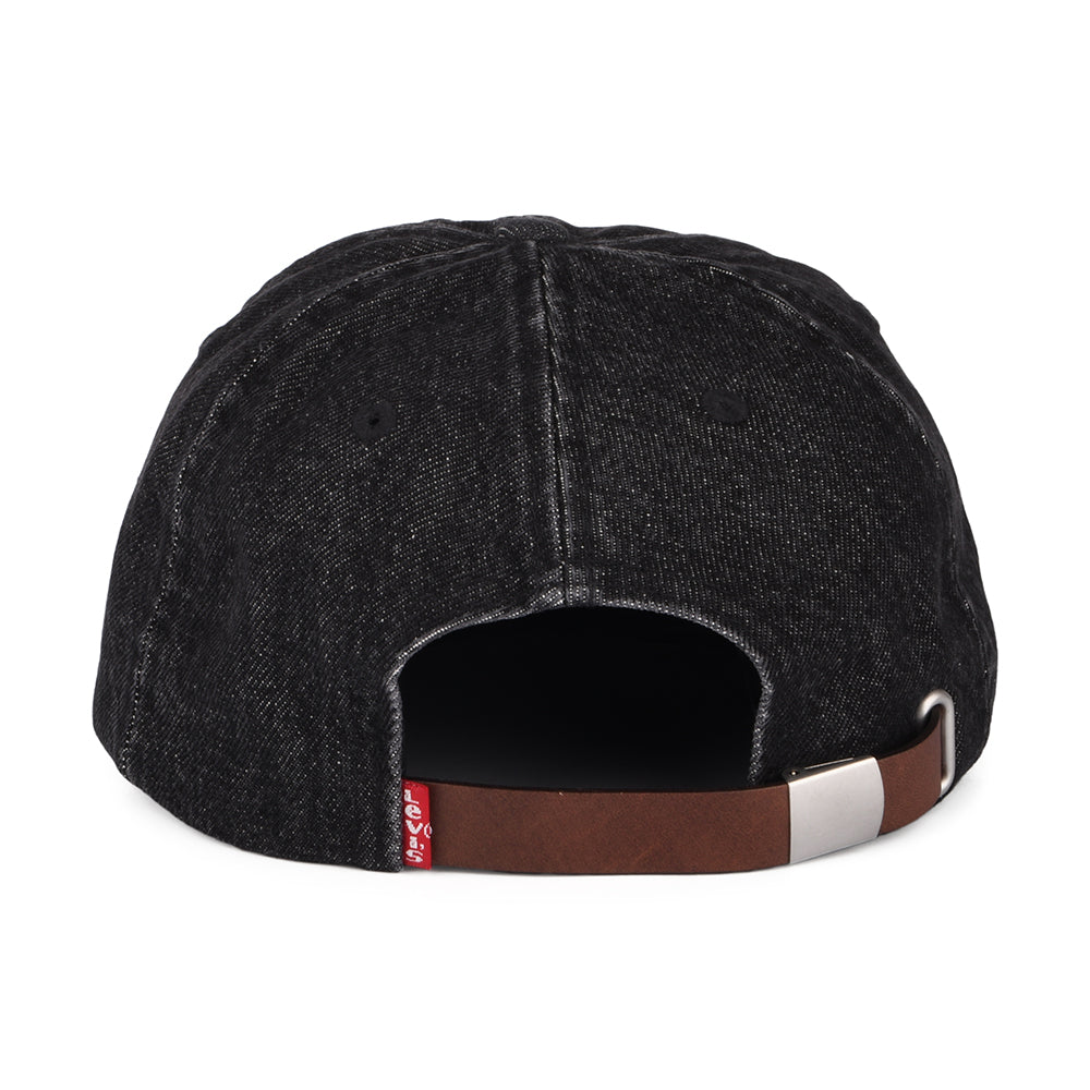 Gorra de béisbol Essential de tejido vaquero de Levi's - Negro