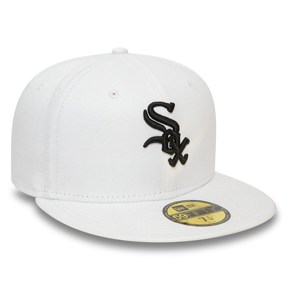 Gorra de béisbol 59FIFTY MLB League Essential Chicago White Sox de New Era - Blanco-Negro