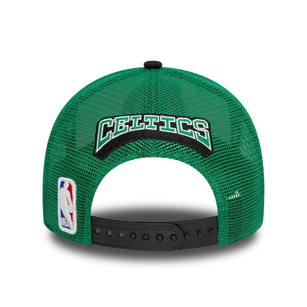 Gorra Trucker A-Frame Boston Celtics de New Era - Blanco-Negro-Verde
