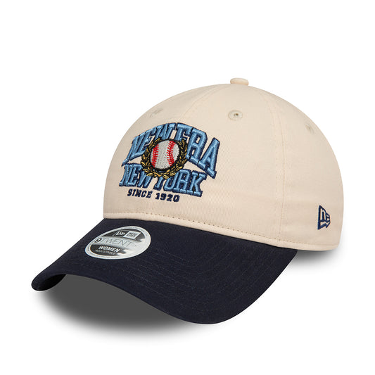 Gorra de béisbol mujeres 9TWENTY NE Wordmark de New Era - Piedra-Azul Marino