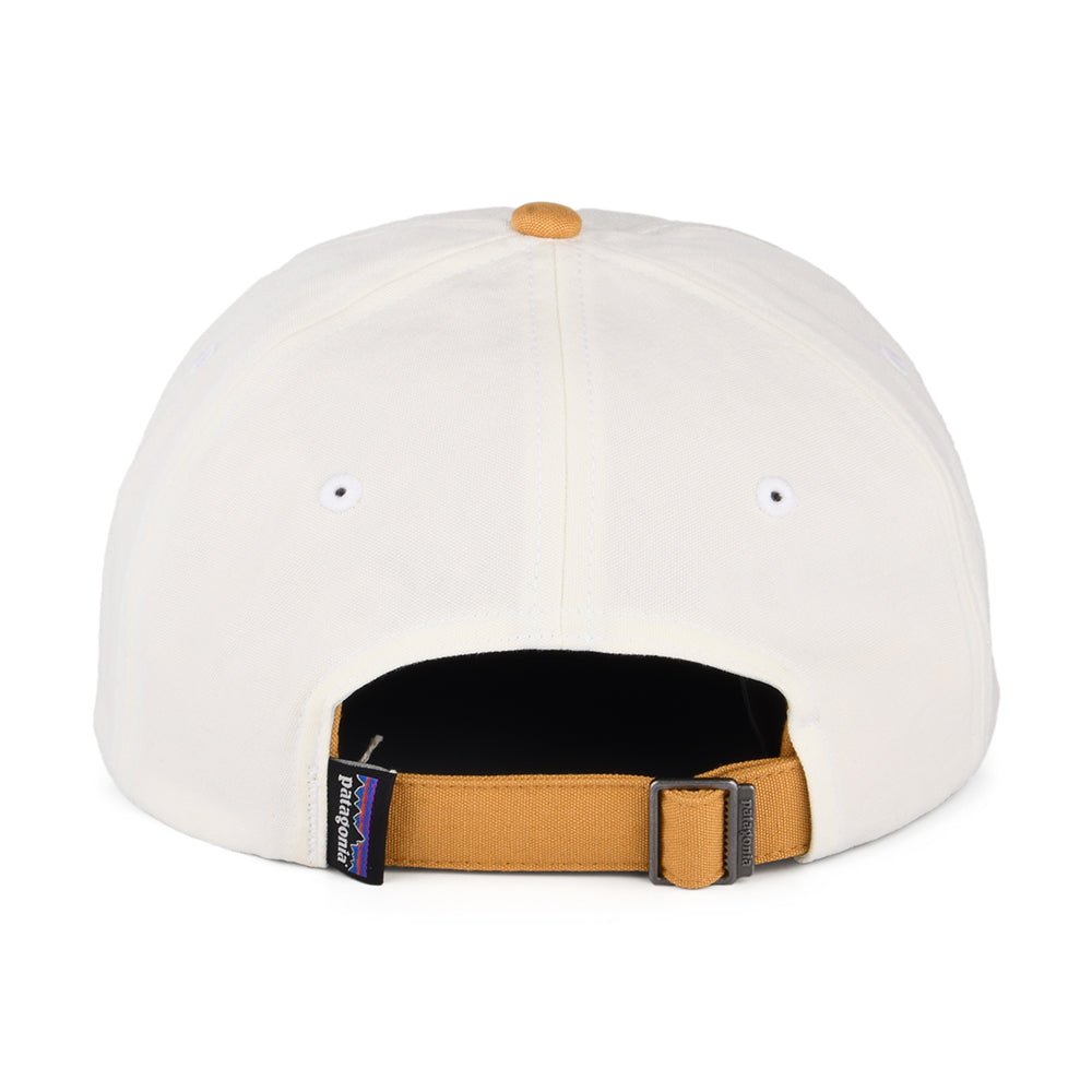 Gorra de béisbol P-6 Label de algodón orgánico de Patagonia - Crema-Mostaza