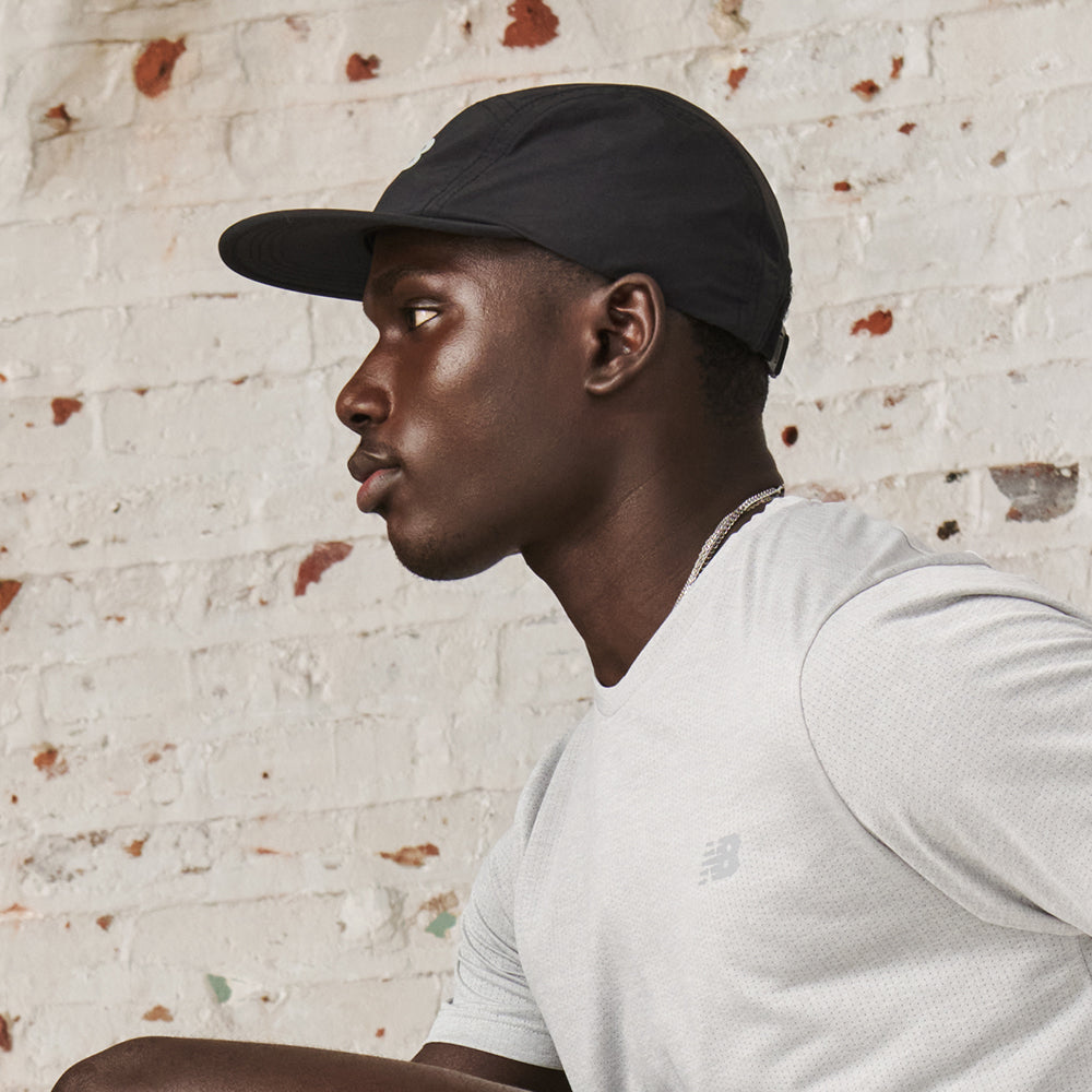 Gorra 5 paneles Everyday reciclada de New Balance - Negro