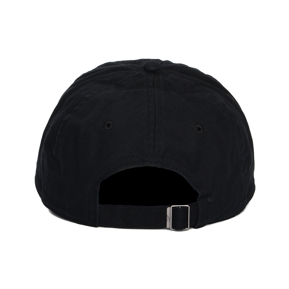 Gorra de béisbol Sin estructurar estilo lavado de sarga de algodón de Nike Golf - Negro-Blanco