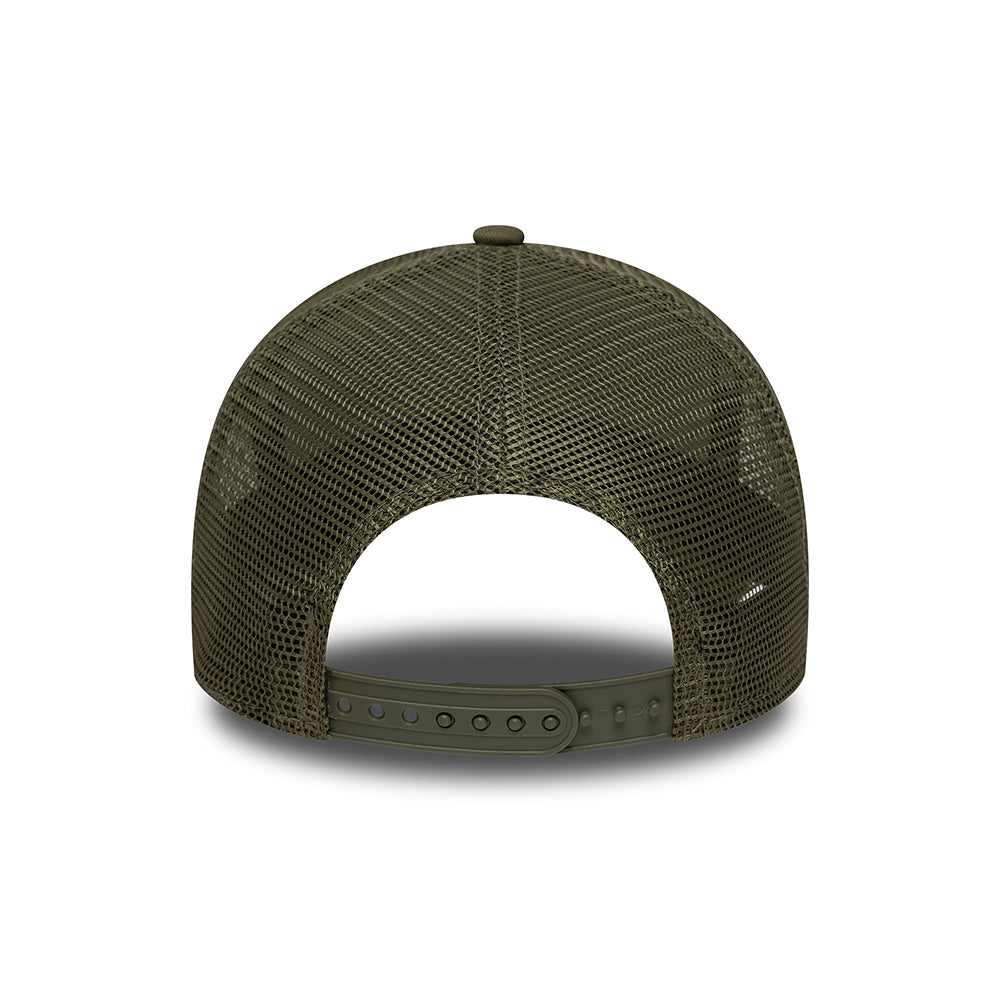 Gorra de camionero A-Frame MLB Outline L.A. Dodgers de New Era - Verde Oliva