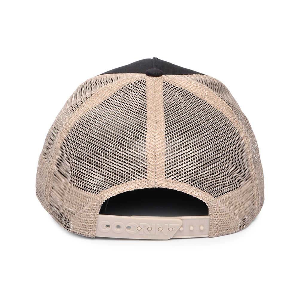 Gorra de camionero Bad Boy de Goorin - Negro-Beige