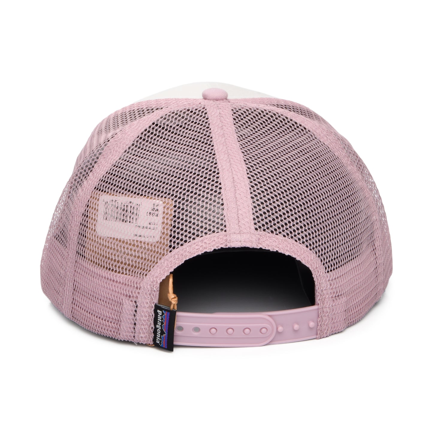 Gorra de camionero P-6 Logo de algodón orgánico de Patagonia - Blanco-Violeta