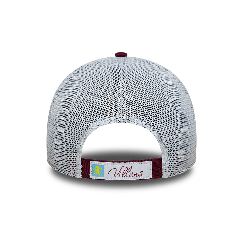 Gorra de camionero 9FORTY League Aston Villa FC de New Era - Burdeos-Azul Cielo