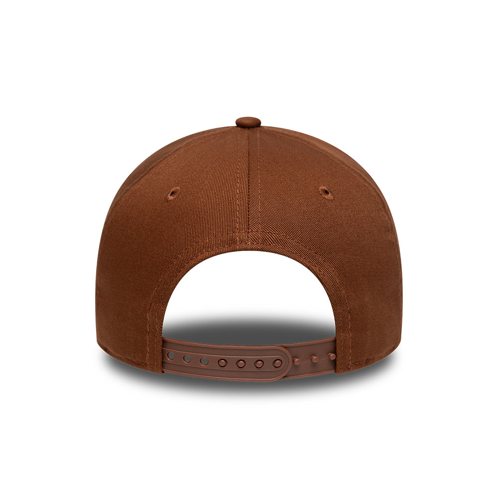 Gorra Snapback 9FORTY A-Frame MLB League Essential L.A. Dodgers de New Era - Marrón Intenso-Blanco