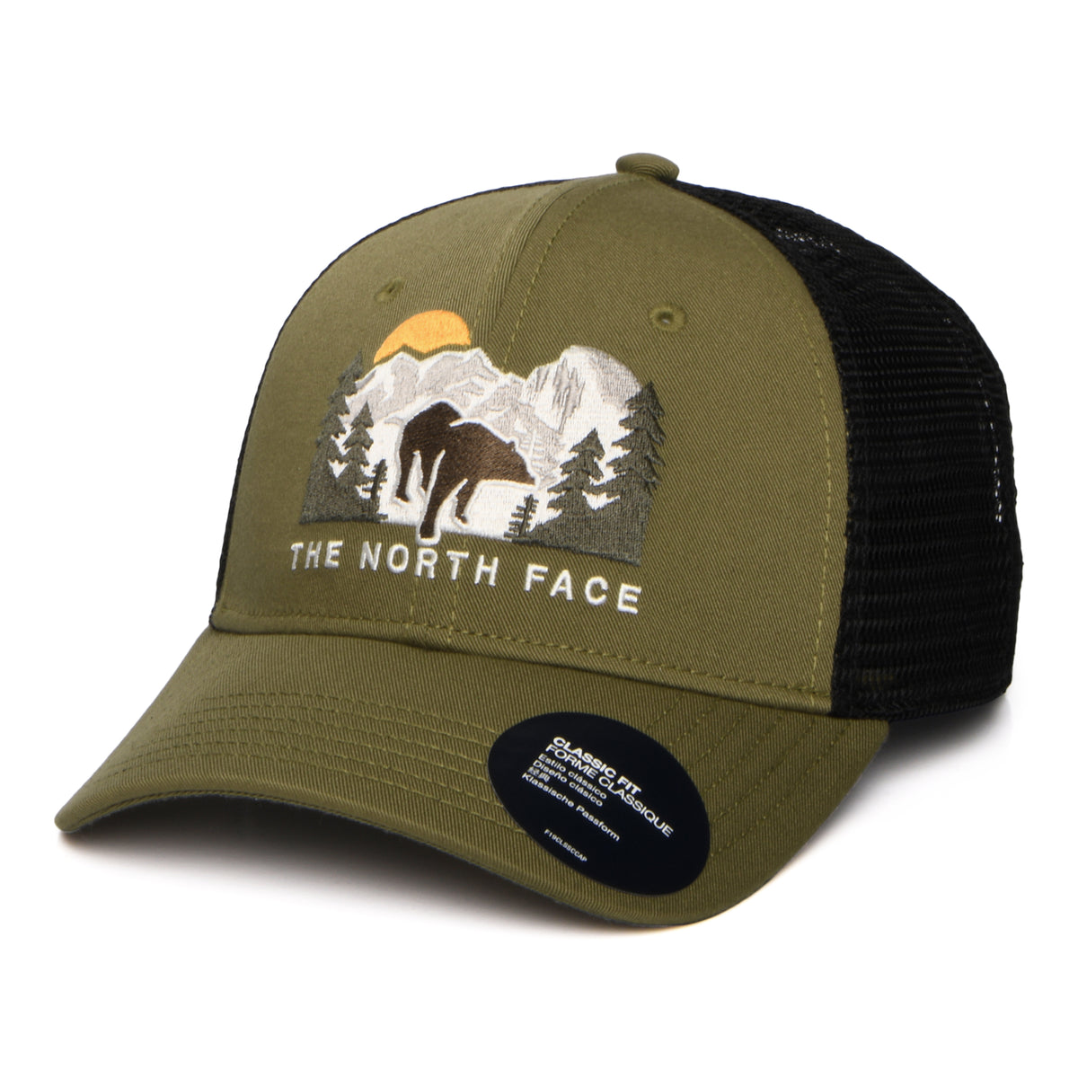Gorra de camionero Mudder bordado reciclado de The North Face - Verde Musgo