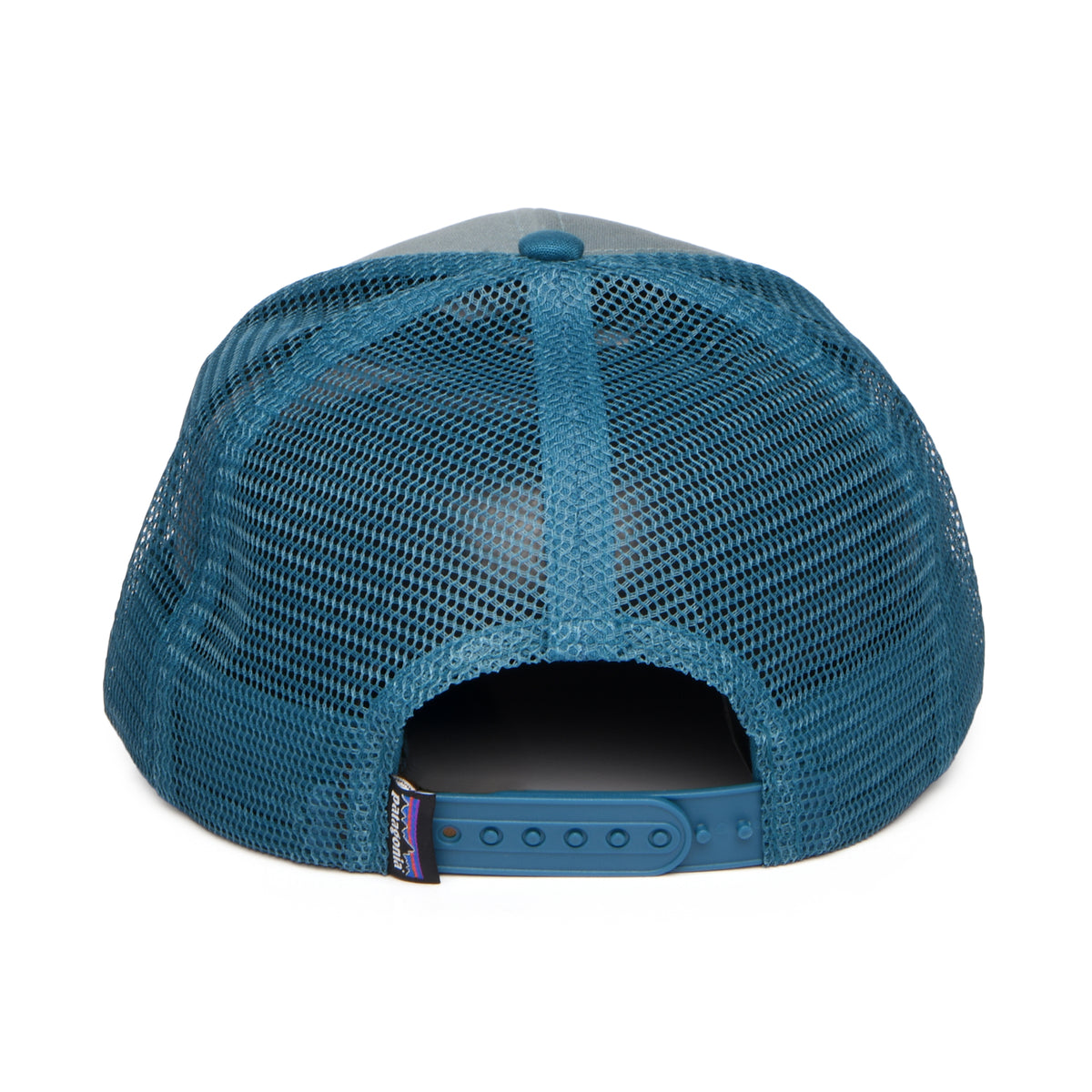 Gorra Trucker P-6 Logo de algodón orgánico de Patagonia - Salvia-Verde Azulado