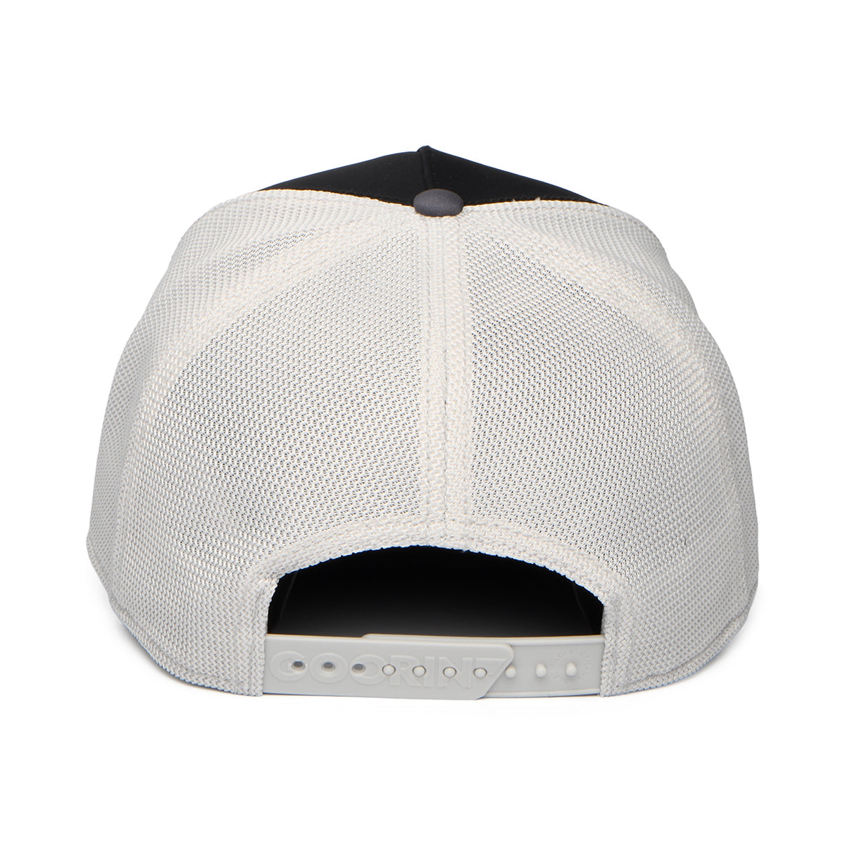Gorra de camionero Migration Banger de Goorin - Negro-Gris-Blanco