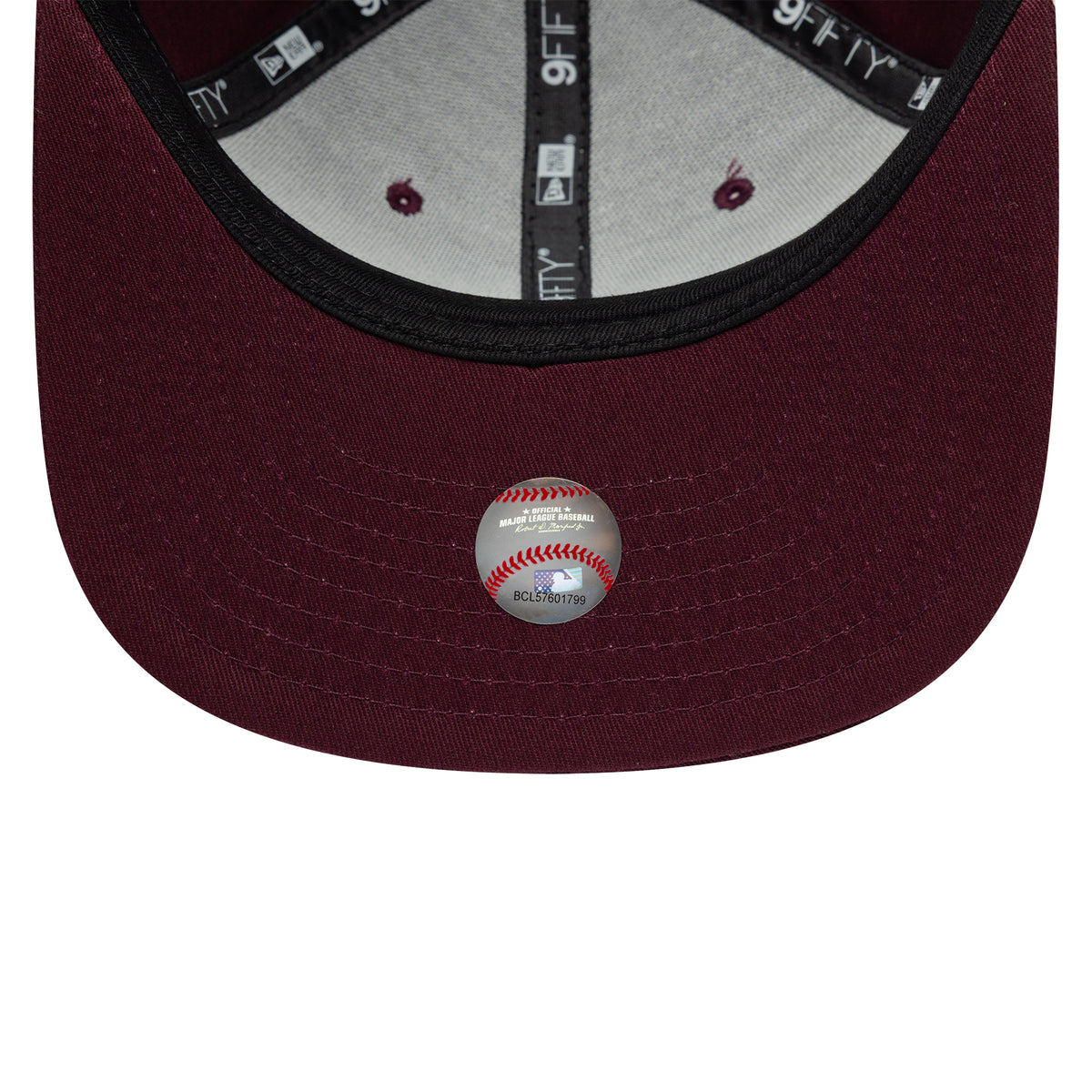 Gorra Snapback 9FIFTY MLB League Essential New York Yankees de New Era - Granate-Blanco
