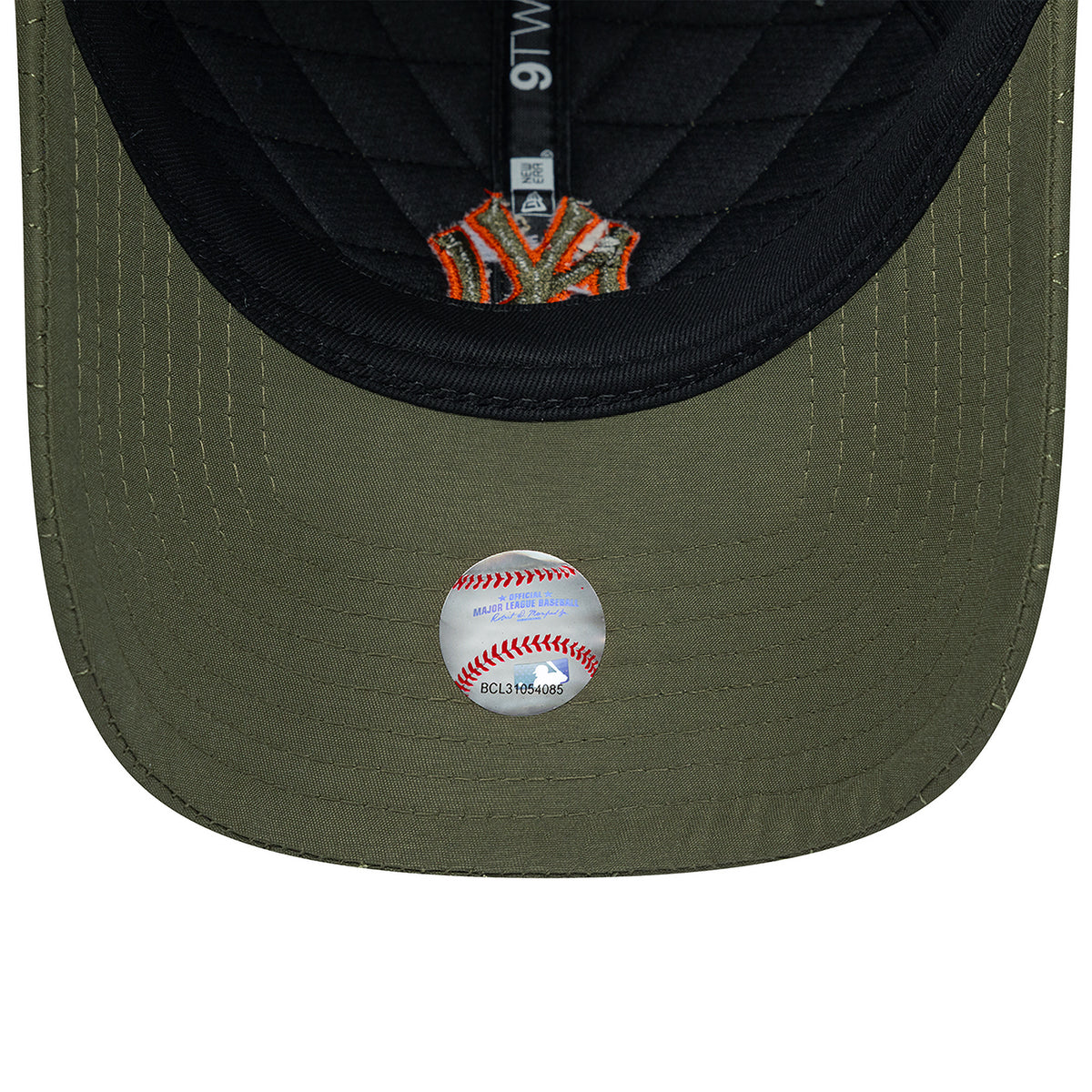 Gorra de béisbol 9TWENTY MLB Padded Outline New York Yankees de New Era - Oliva-Naranja