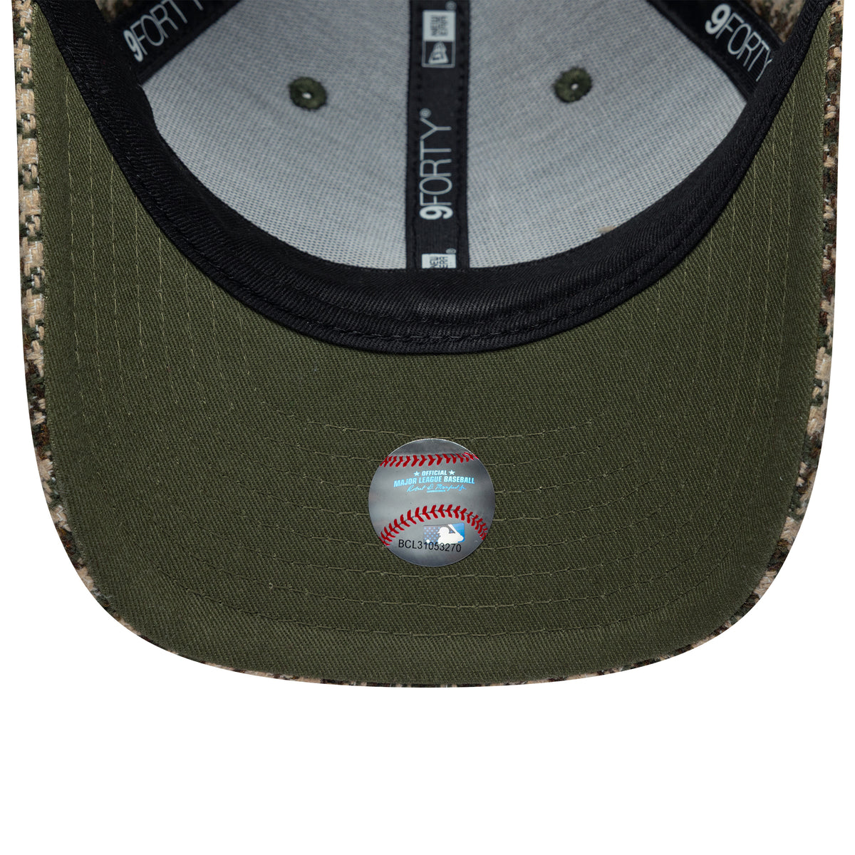 Gorra de béisbol 9FORTY M-Crown MLB Pata de Gallo L.A. Dodgers de New Era - Camel-Verde Oliva