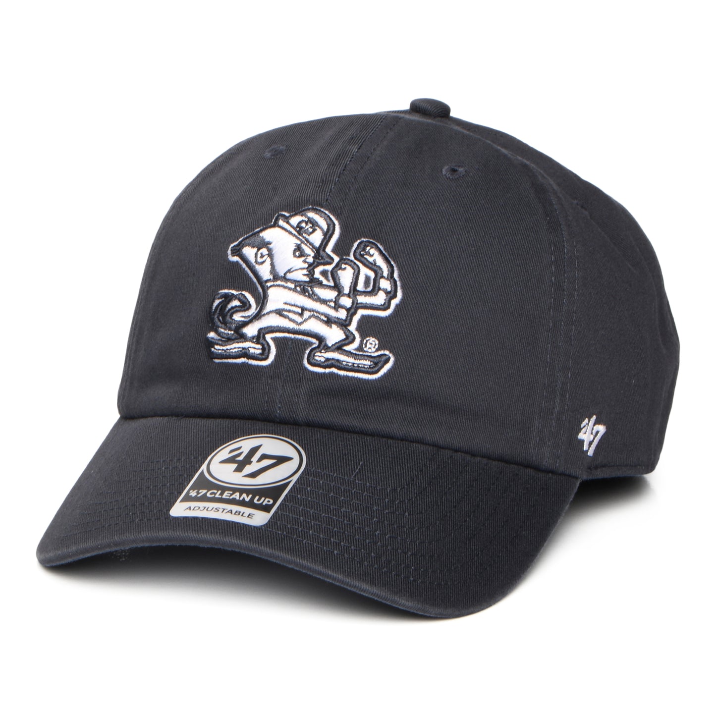 Gorra de béisbol NCAA Clean Up Notre Dame Fighting de 47 Brand - Azul Marino Lavado