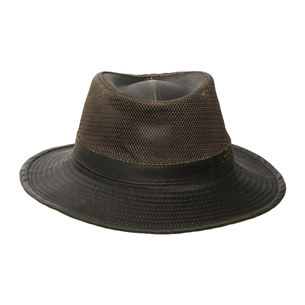 Sombrero de Sol de aspecto avejentado Vented de Stetson - Marrón