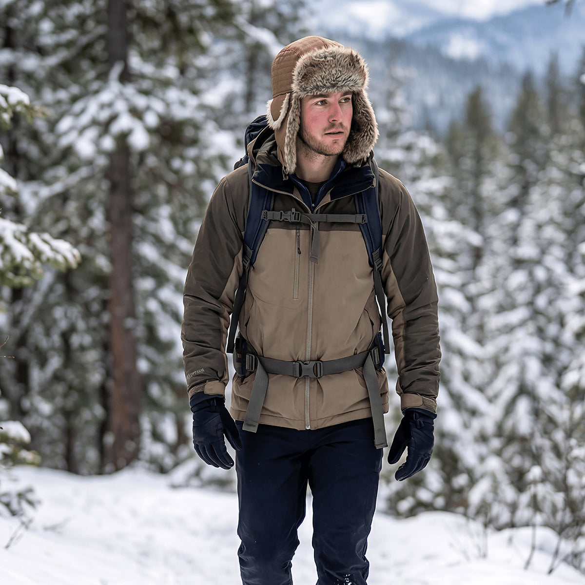 Gorro Aviador Alastair de Dorfman Pacific - Corteza