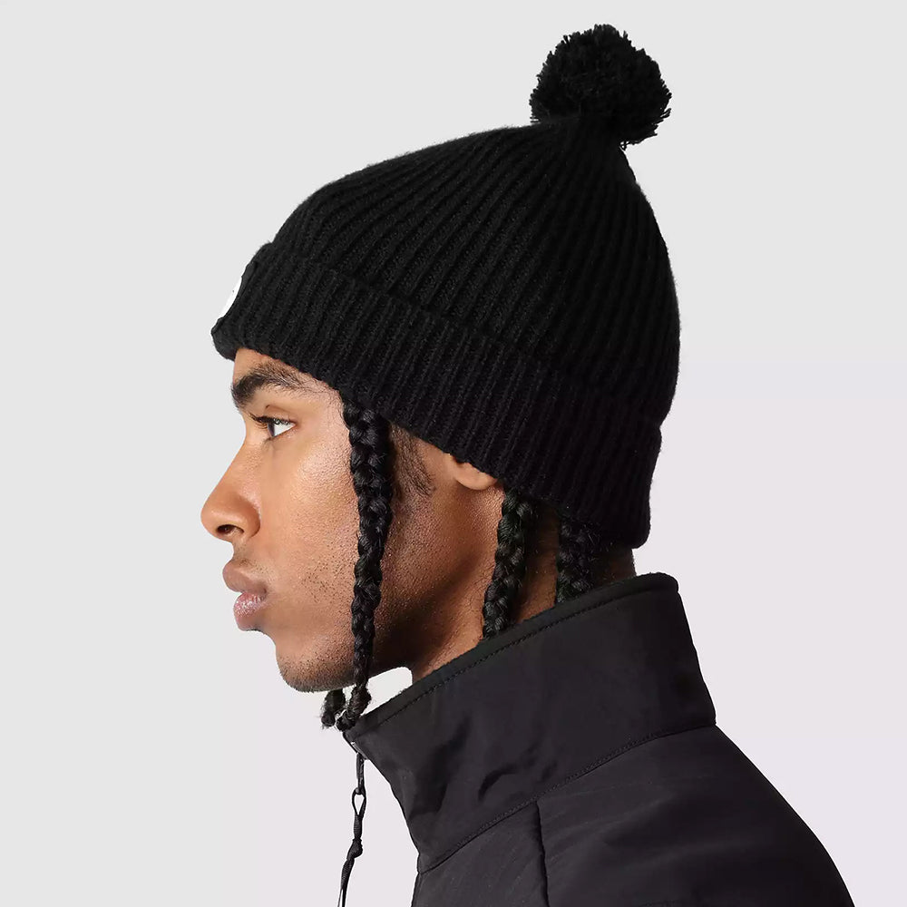 Gorro con Pompón Logo Box reciclada de The North Face - Negro