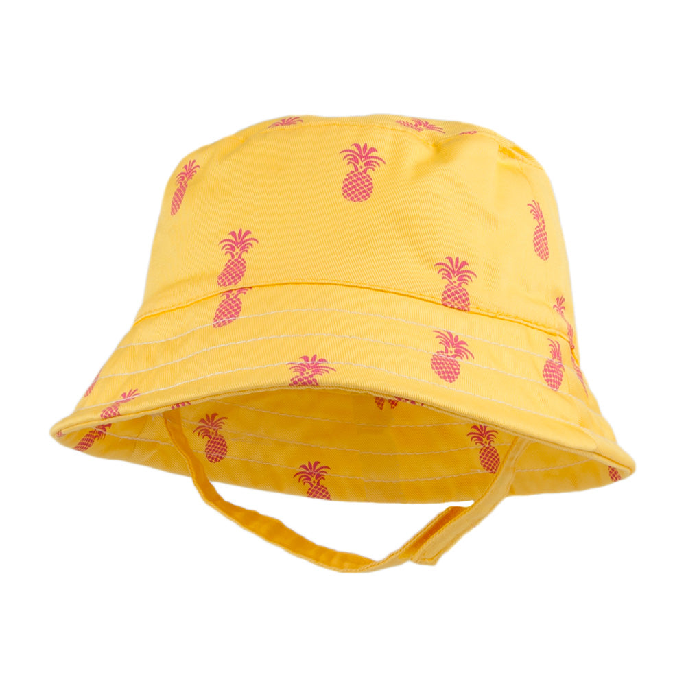 Sombrero de pescador infantil Piña de Scala - Amarillo