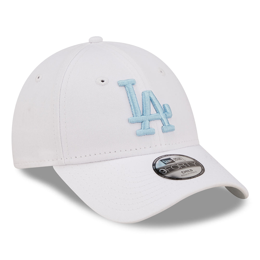 Gorra de béisbol niños 9FORTY MLB League Essential II L.A. Dodgers de New Era - Blanco-Azul Claro
