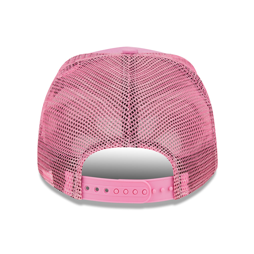 Gorra Trucker niños A-Frame MLB Tonal Mesh L.A. Dodgers de New Era - Rosa