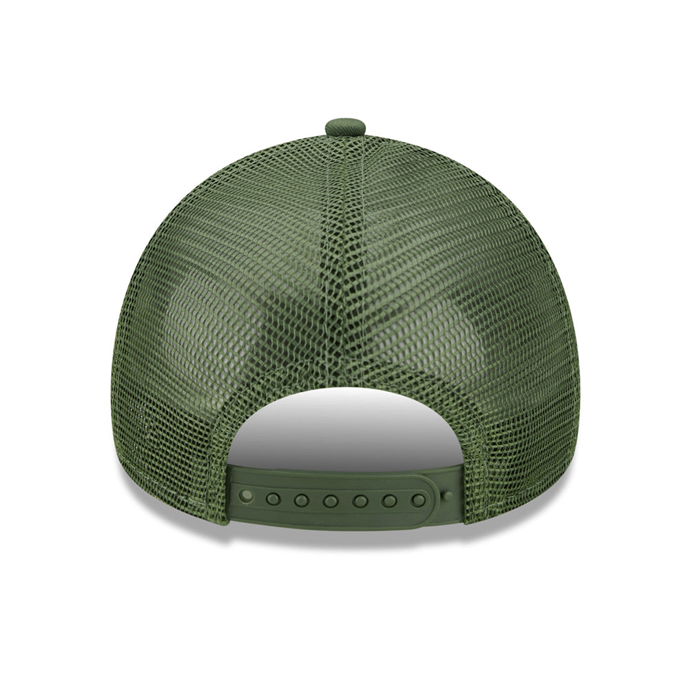 Gorra Trucker niños A-Frame MLB Tonal Mesh New York Yankees de New Era - Verde Oliva