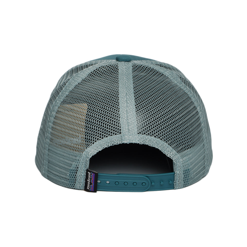 Gorra Trucker niños P-6 Logo de algodón orgánico de Patagonia - Azul Verdoso Oscuro