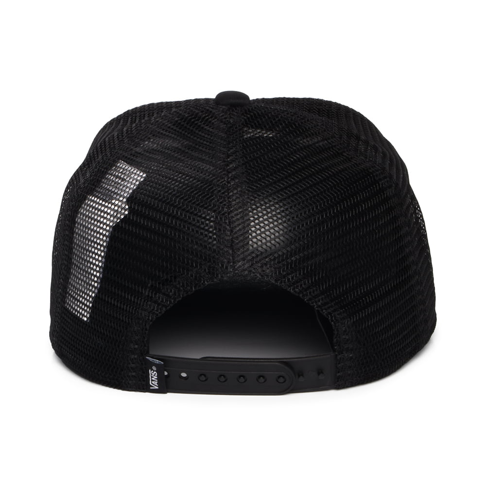 Gorra de camionero niños Parche clásico visera curvada de Vans - Blanco-Negro